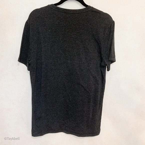 Columbia V Neck Dark Gray Stretch Cotton T Shirt M - Picture 11 of 15